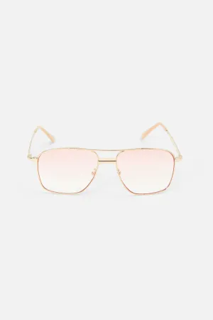 Square Lens Aviator Sunglasses