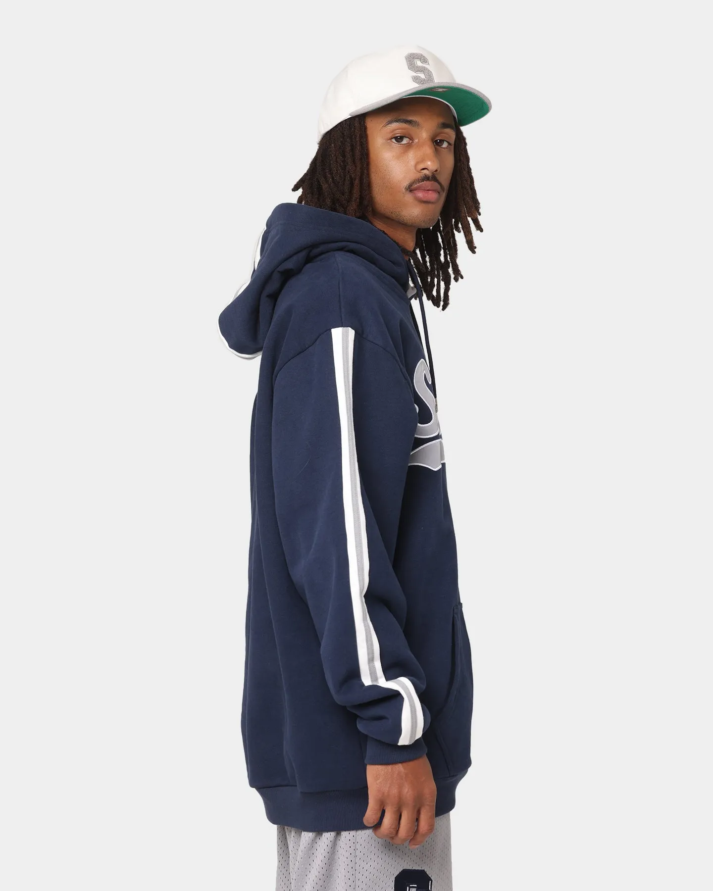 Starter Script Stripe Hoodie Navy