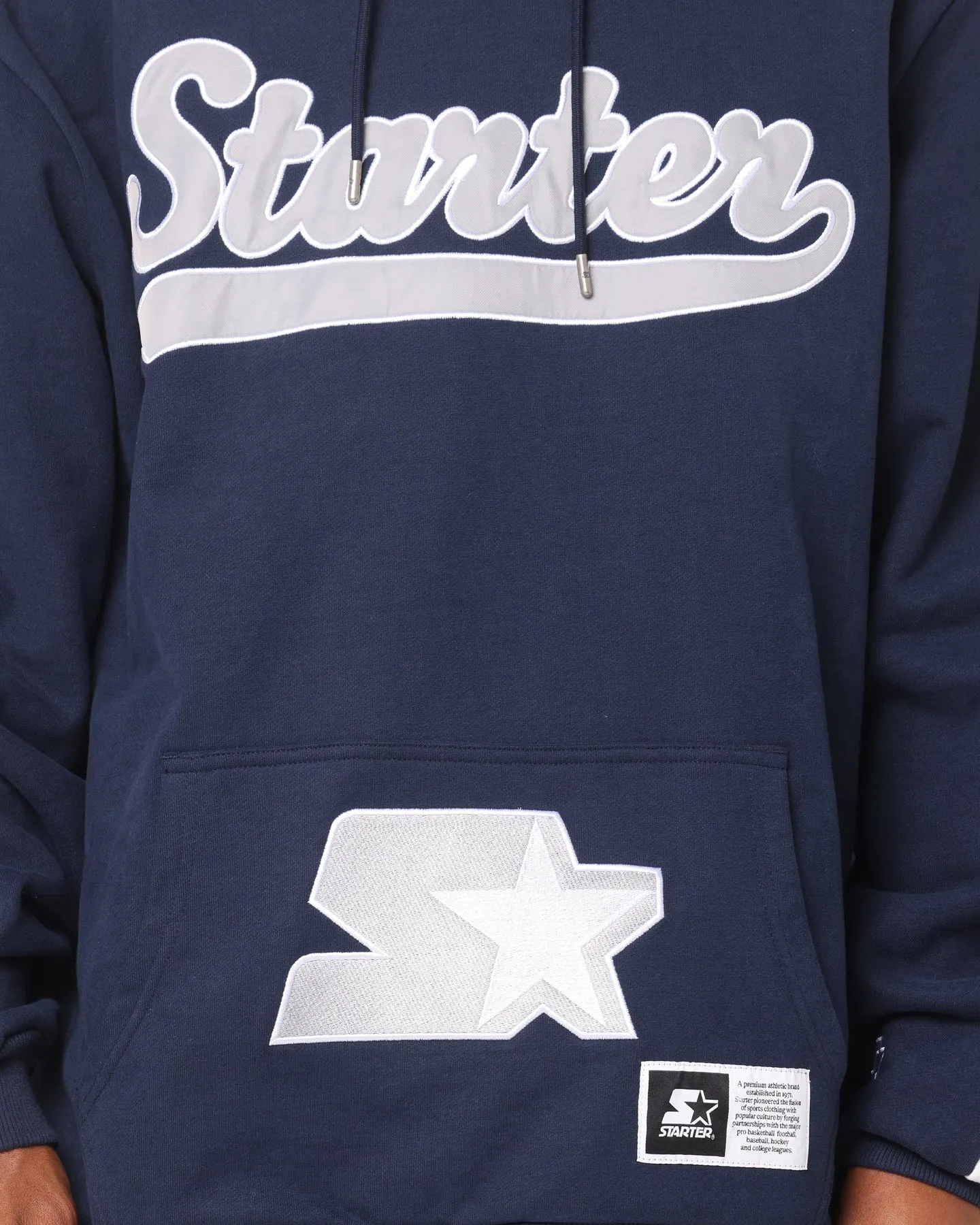 Starter Script Stripe Hoodie Navy