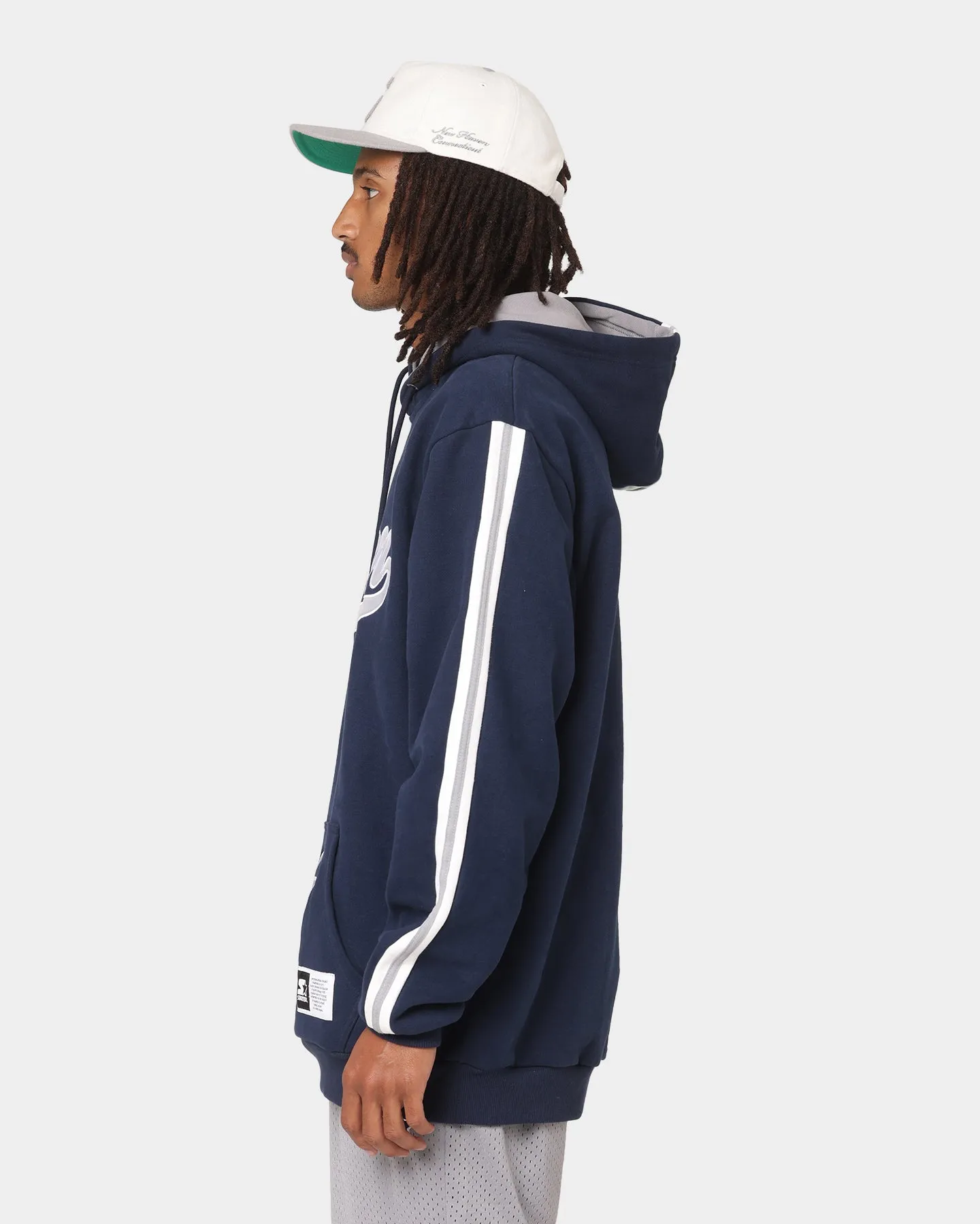 Starter Script Stripe Hoodie Navy