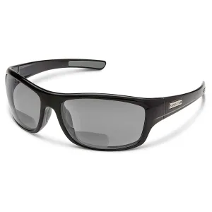 Suncloud Unisex Black Frame Gray Lens Polarized Cover Reader Sunglasses - S-CVRPPGYBK250