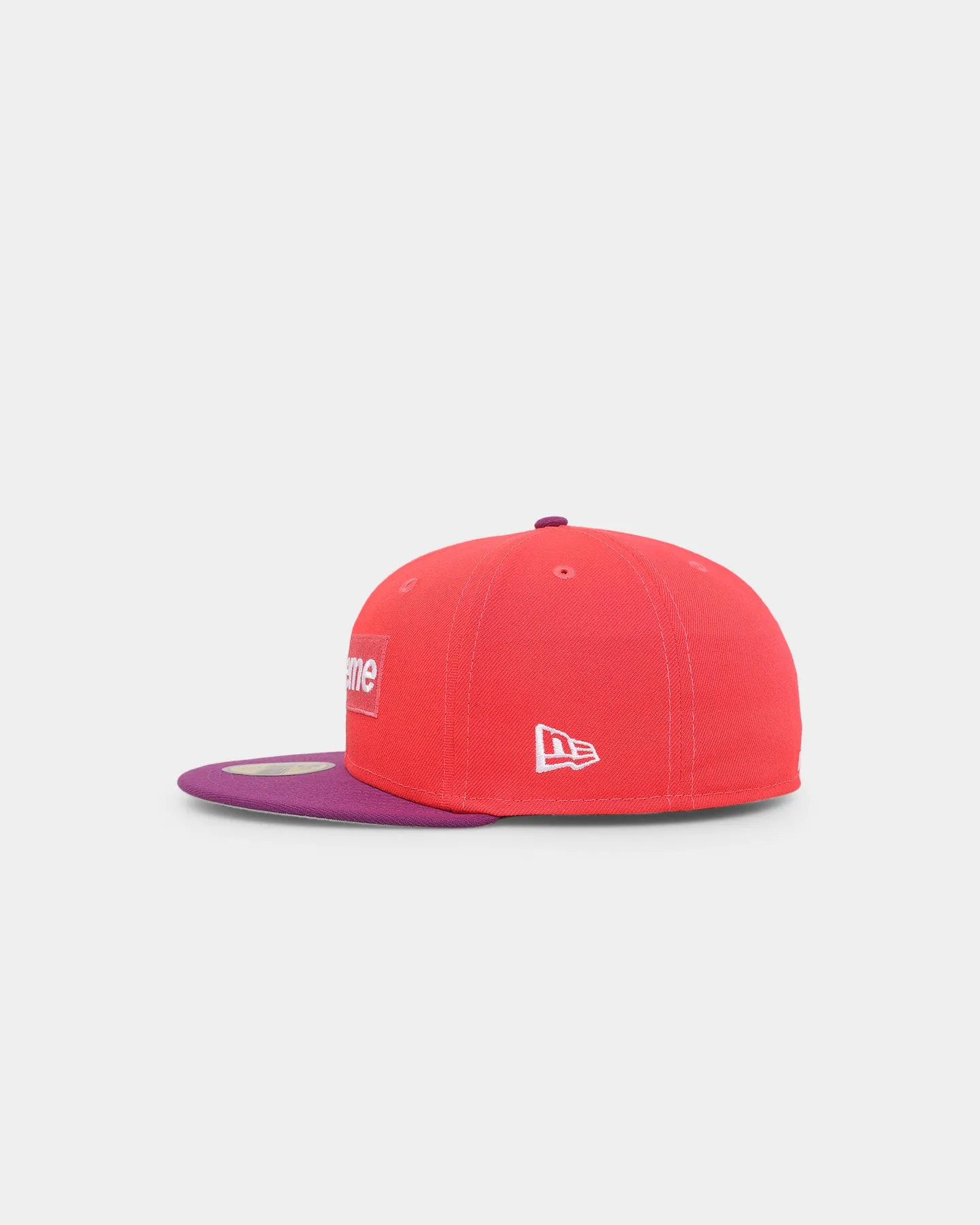Supreme X New Era Spring Training 2-Tone Box Logo Fitted Coral