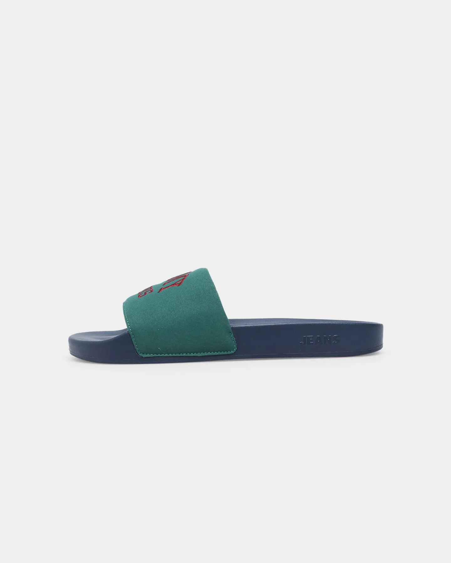Tommy Jeans Varsity TJ Pool Slides Rural Green